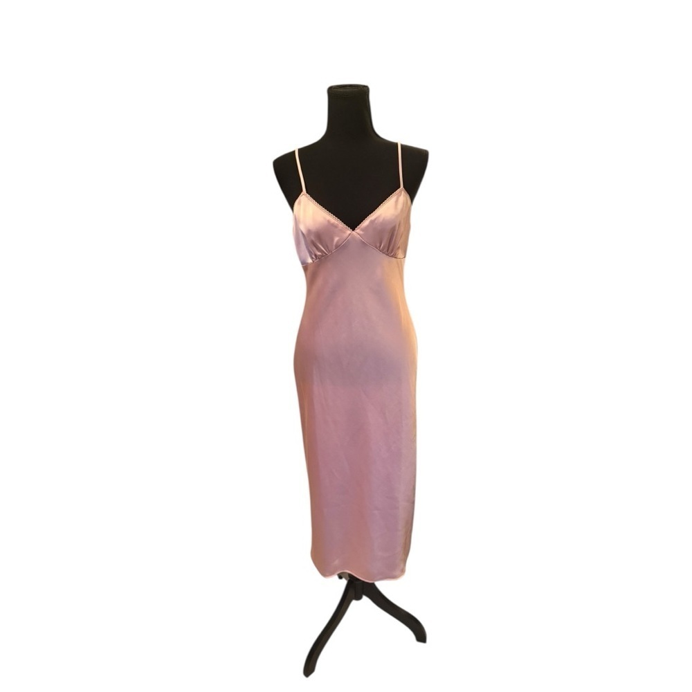 BP. Blush Satin Midi Dress XS – Balletcore Coquette Soft Girl Aesthetic H23